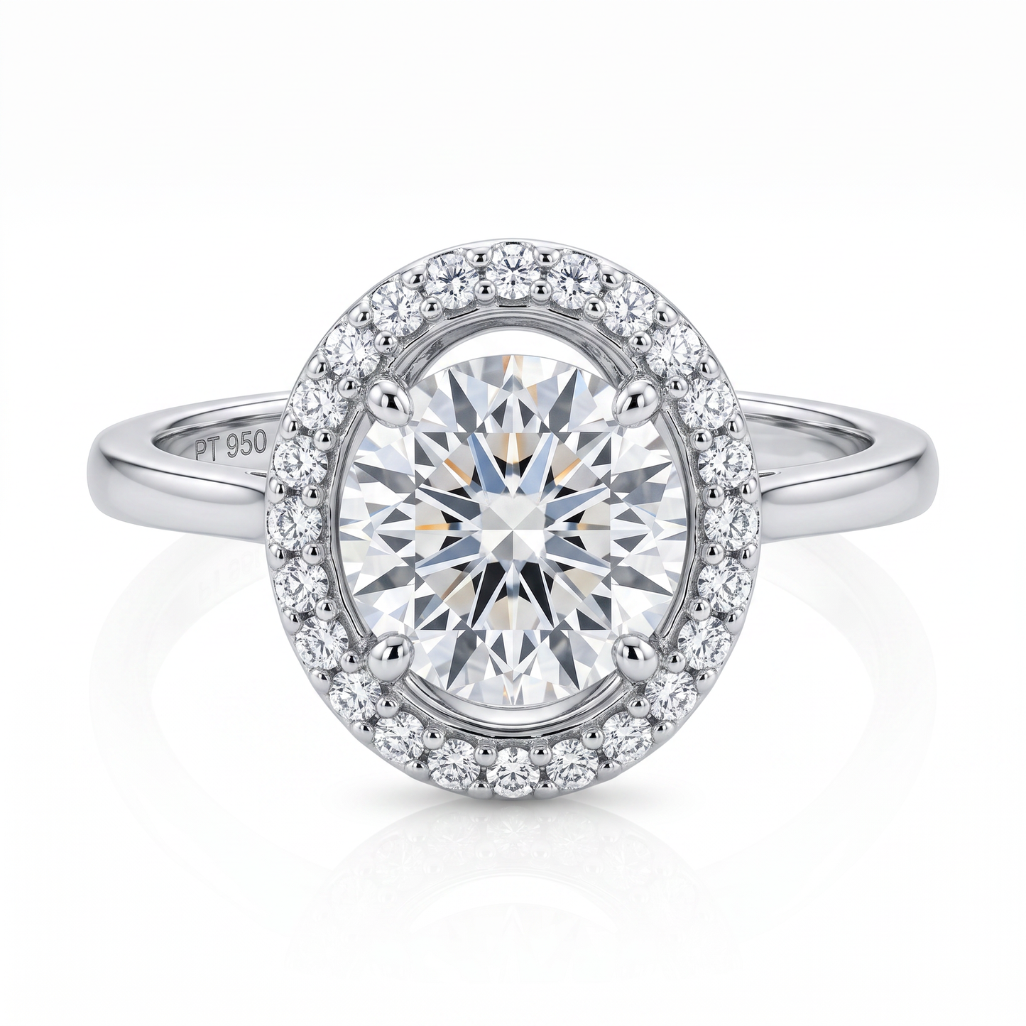 18K White Gold Ring with Natural Diamonds