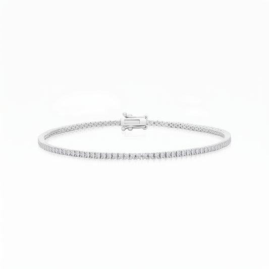 Diamond Tennis Bracelet – 3.01ct Natural Diamonds, SGL Certified