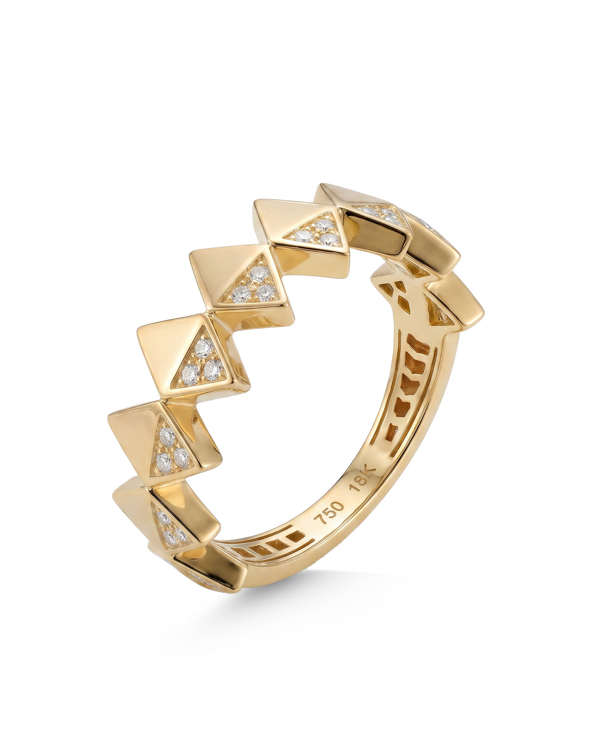 TRIPLE DROP GOLD RING