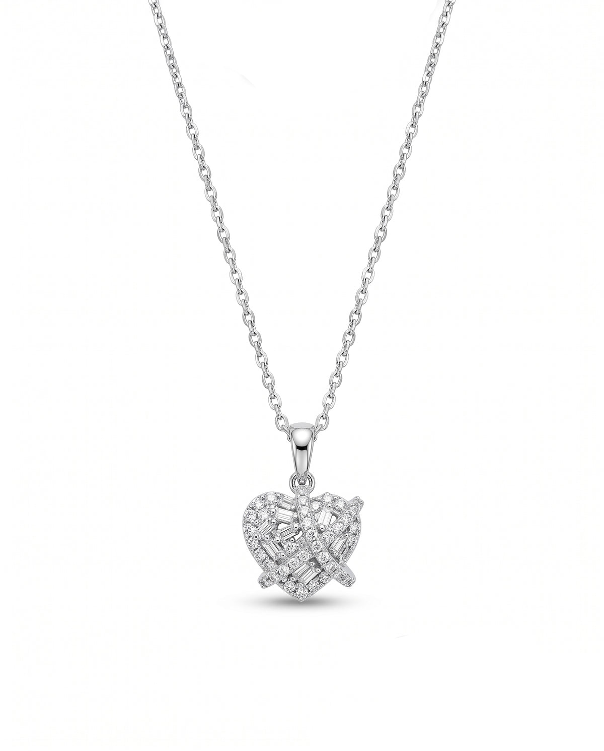 Sparkling Heart Diamond Pendant
