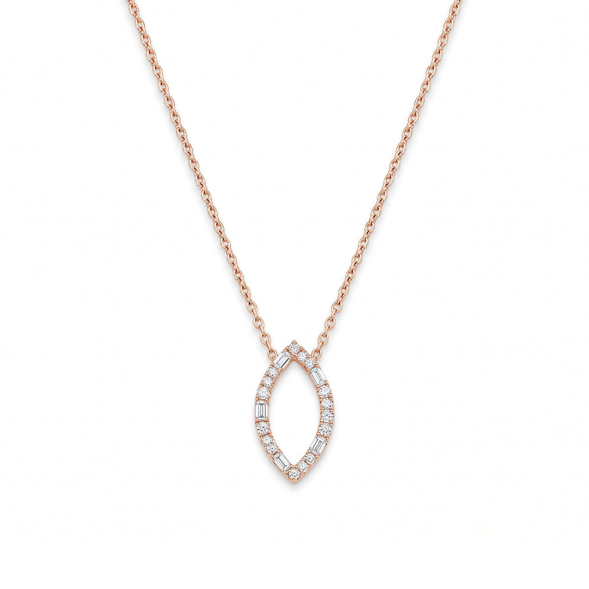 Diamond-Studded Gold Necklace